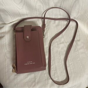 Burgundy Purple Women’s Crossbody Wallet Purse
